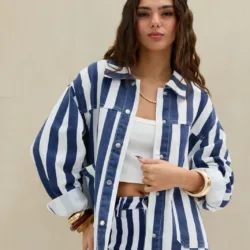 Campera Denim Raya Azul